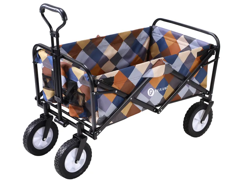 Packaway Opvouwbare polyester bolderkar - Blokken Patroon