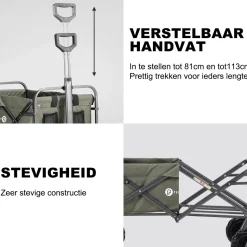Packaway XL opvouwbare bolderkar - green