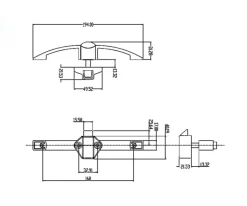 Pantheratec Klika Push-Lock 160mm kastslot - geborsteld