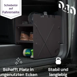 040 Parts Black Schuhregal - VW T7