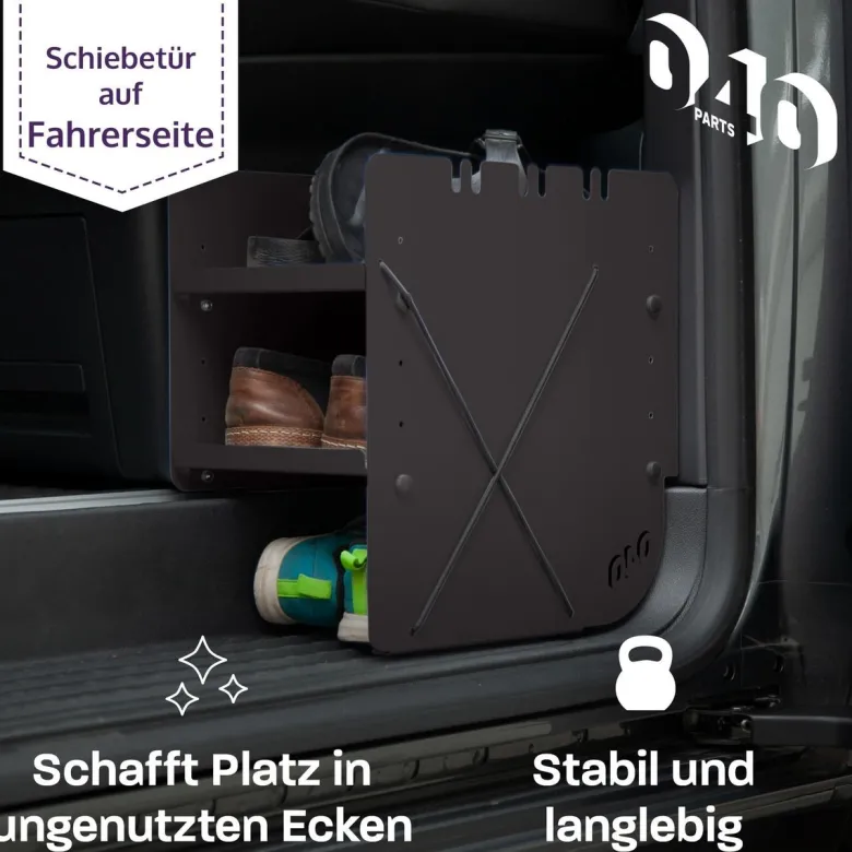 040 Parts Black Schuhregal - VW T7