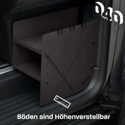 040 Parts Black Schuhregal - VW T7