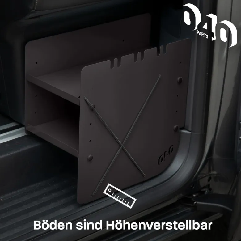 040 Parts Black Schuhregal - VW T7