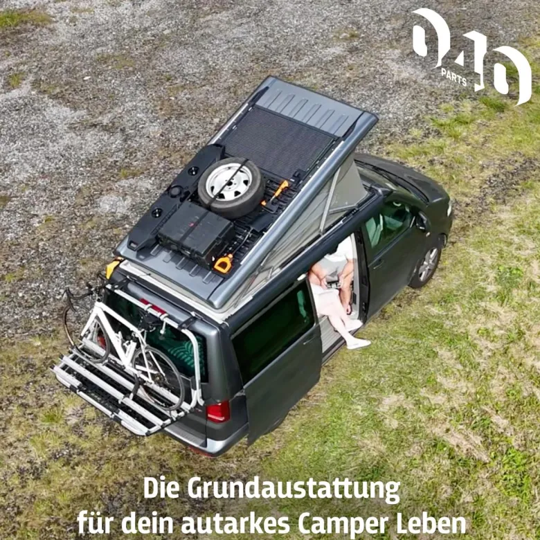040 Parts Black zonnepanelhouder - VW T7