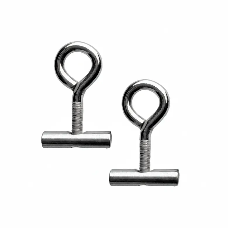 040parts 6 mm railstopper met schroefoog - Set van 2