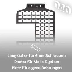 040 Parts Molle Board - VW T5 T6 T6.1