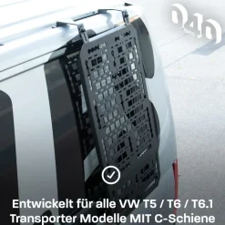 040 Parts Molle Board - VW T5 T6 T6.1