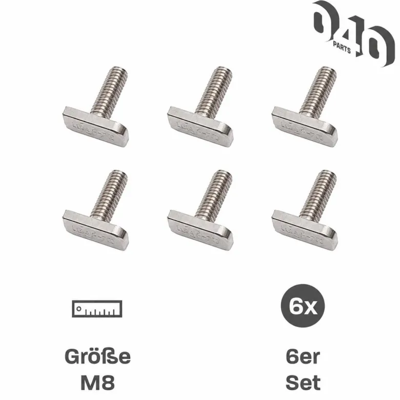 040 Parts M8x20 hamerkopschroef - VW T5 T6 T7