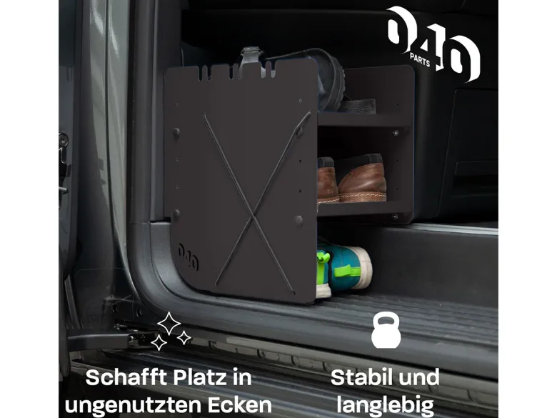 040 Parts passagierszijde VW T5–T6.1 schoenenrek - Black