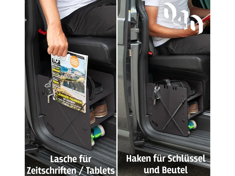 040 Parts passagierszijde VW T5–T6.1 schoenenrek - Black