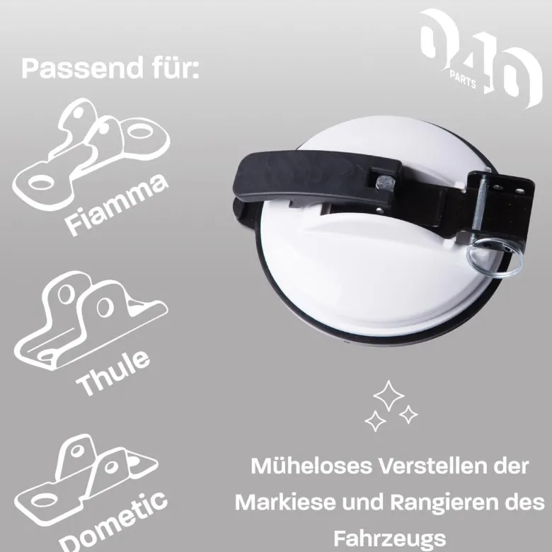 040Parts VW T5 T6 T7 zuignap luifelhouders - Set van 2