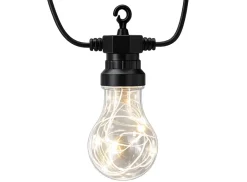 Party Lights transparante peervormige lichtslinger - warm white