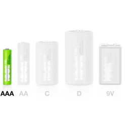 100%PeakPower set van 12 AAA Oplaadbare batterijen