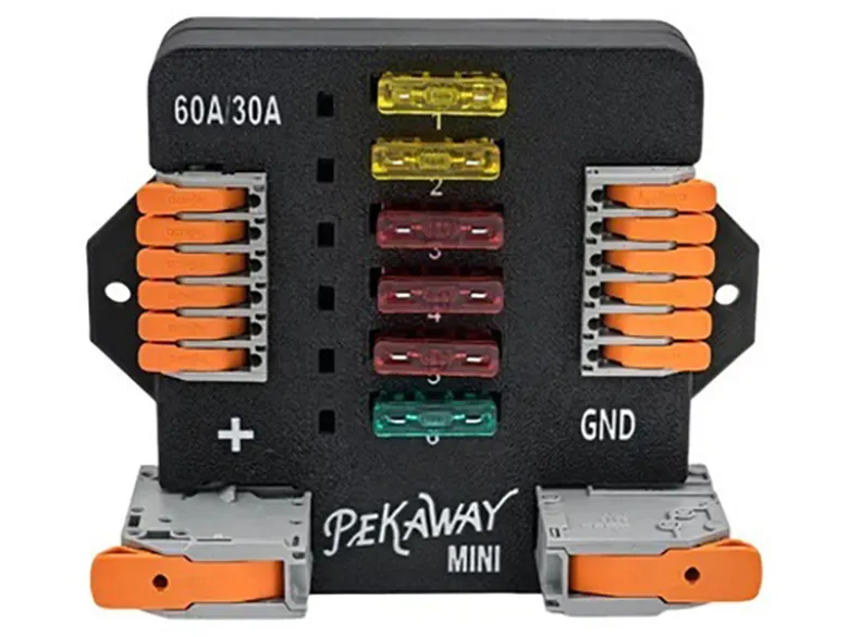 Pekaway Fusy Mini zekeringblok met WAGO klemmen