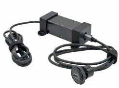 Pekaway MB-10 100W 12/24V naar USB-C inbouwlader - rond kunststof zwart