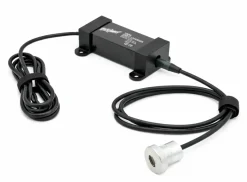 Pekaway MS-10 100W 12/24V naar USB-C inbouwlader - rond metaal zilver