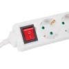 Perel EB3S-3-G 3-voudige stekkerdoos met schakelaar - 3 meter