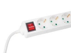 Perel EB4S-3-G 4-voudige stekkerdoos met schakelaar - 3 meter