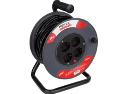 Perel ECR25N2-G 4-voudige kabelhaspel - 25 meter