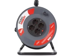 Perel ECR50N-G 4-voudige kabelhaspel - 50 meter