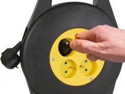 Perel ECR10 4-voudige kabelhaspel - 10 meter