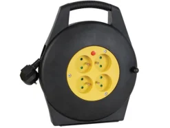 Perel ECR10 4-voudige kabelhaspel - 10 meter