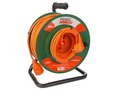 Perel EGCR50N2-G 1-voudige kabelhaspel - 50 meter