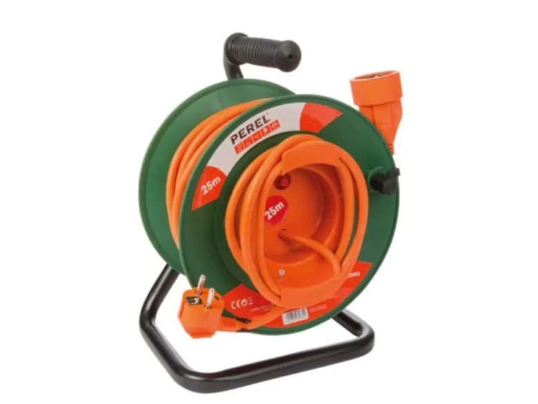 Perel EGCR25N2 1-voudige kabelhaspel - 25 meter