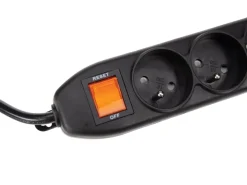 Perel EWS5B 5-voudige stekkerdoos met schakelaar - 1,5 meter