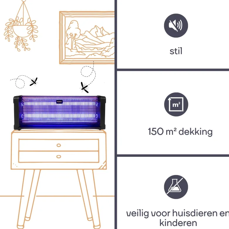 Perel GIK160N elektrische uv insectenlamp