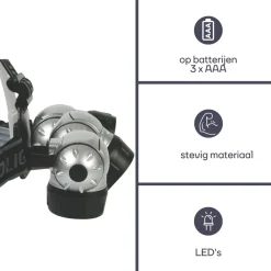 Perel 7-leds hoofdlamp - Grey