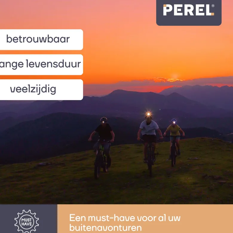 Perel 7-leds hoofdlamp - Grey
