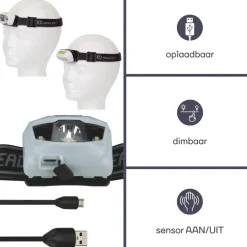 Perel 1-leds hoofdlamp - White