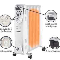 Perel olieradiator - 2500 watt