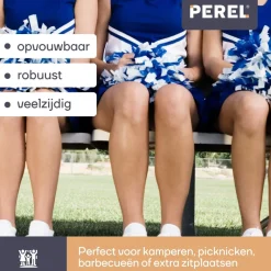 Perel uitklapbare zitbank - Wit
