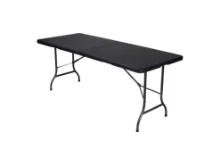 Perel 180 x 75 cm zwarte vouwtafel
