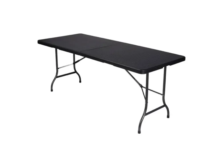 Perel 180 x 75 cm zwarte vouwtafel