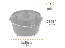 Petromax Dutch Oven gietijzeren pan - FT9