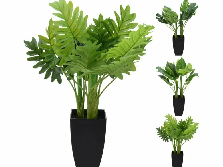 Philodendron in pot 65 cm kunstplant - 3 varianten