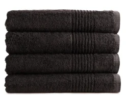 PHLOX Supreme 70 x 140 cm set van 4 handdoeken - zwart