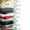 PHLOX Supreme 16 x 21 cm set van 6 washandjes - zwart