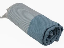 PHLOX 100 x 200 cm hamamdoek - honingraat denim
