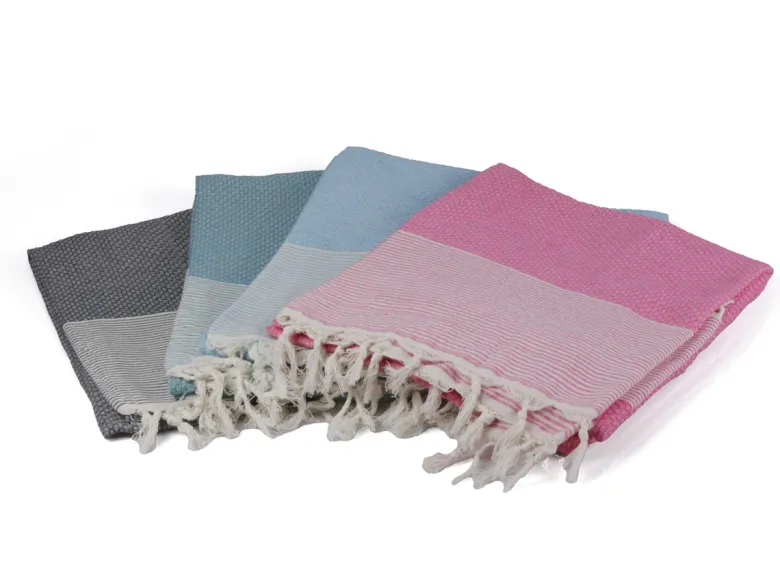 PHLOX 100 x 200 cm hamamdoek - honingraat denim