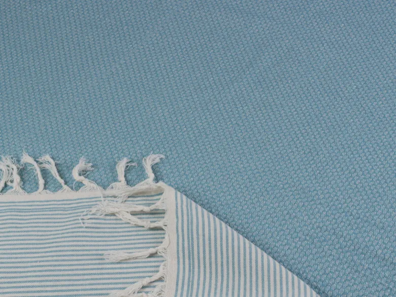 PHLOX 100 x 200 cm hamamdoek - honingraat denim