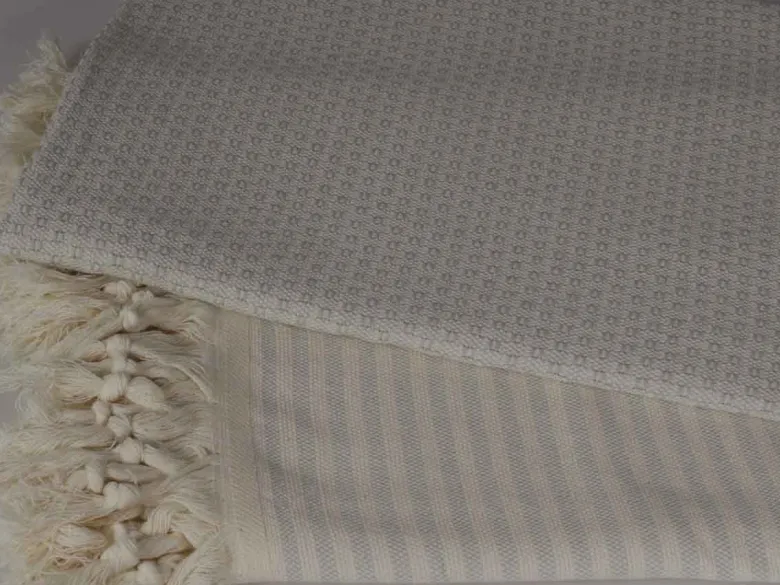 PHLOX 100 x 200 cm hamamdoek - licht grijs