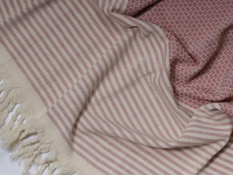 PHLOX 100 x 200 cm hamamdoek - rood