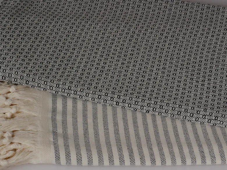 PHLOX 100 x 200 cm hamamdoek - zwart