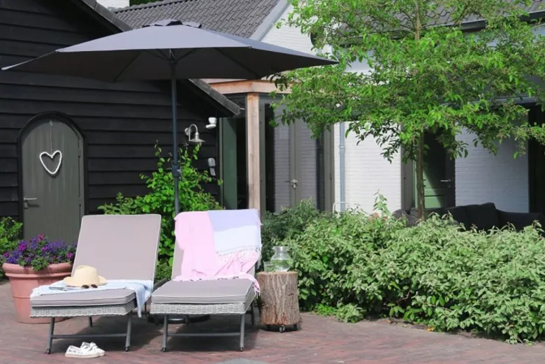 PimXL 300 cm luxe 6-ribs parasol - Anthrachite