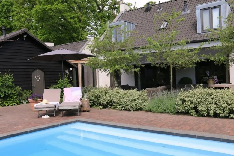PimXL 300 cm luxe 6-ribs parasol - Anthrachite