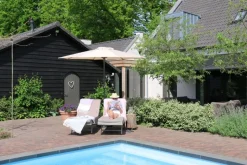 PimXL 300 cm luxe 8-ribs parasol - Ecru